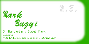 mark bugyi business card