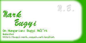 mark bugyi business card